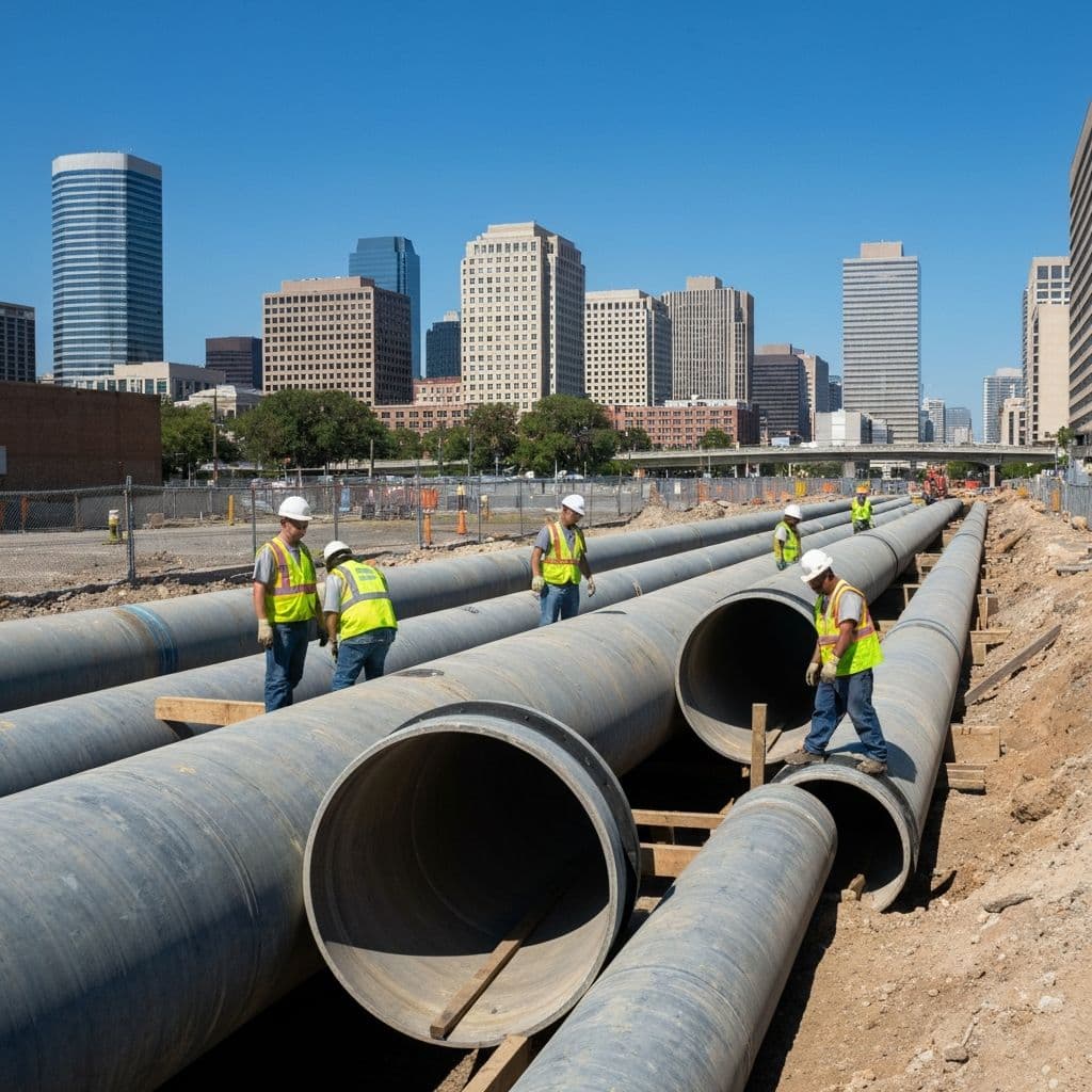 管道技术服务施工现场